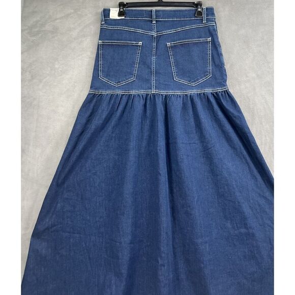 Free People Jordan Maxi Skirt Size 8 High Rise Drop Waist Stretchy Maxi Skirt - Picture 7 of 12